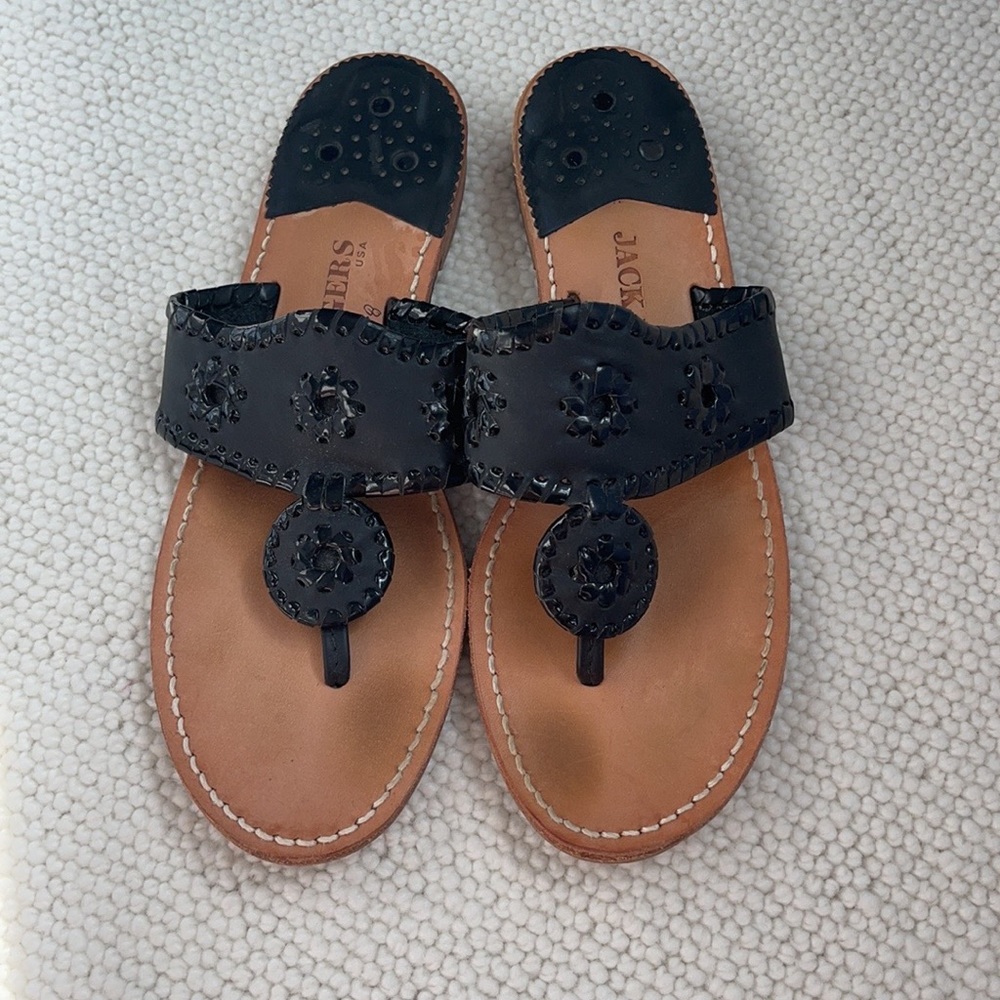 Jack Rogers Women’s Jacks Flat Sandals Black